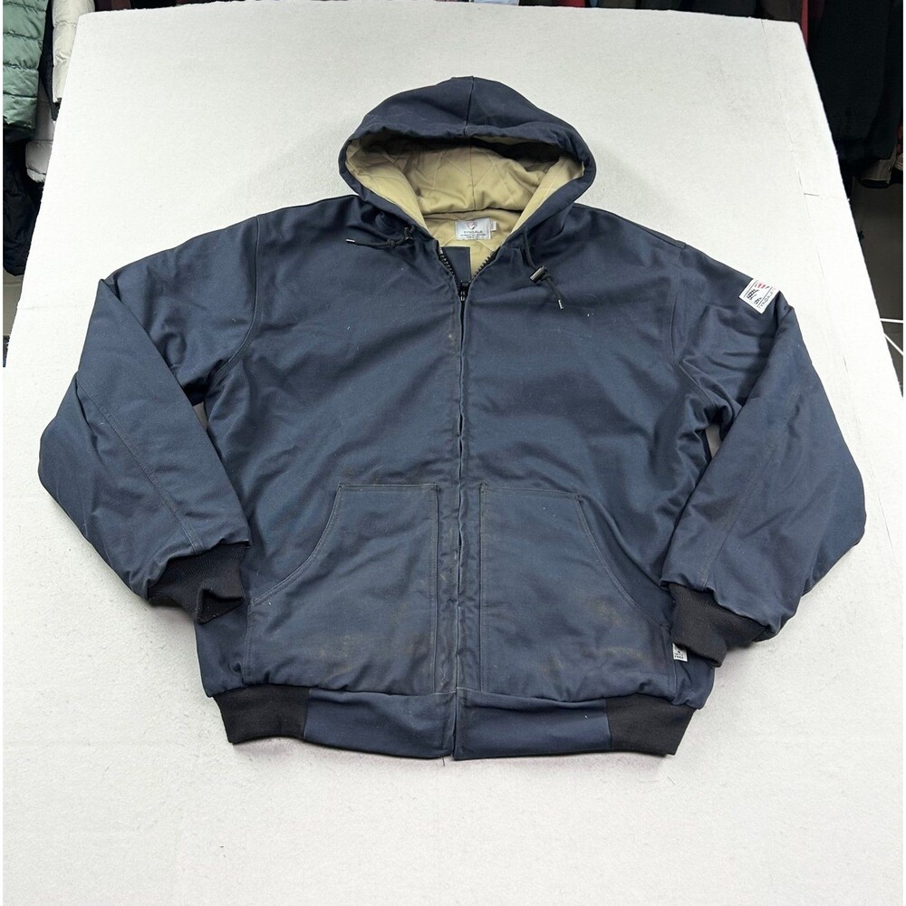 Tyndale Men's Heavyweight Active FR Jacket K675T Navy Blue 2x Reg